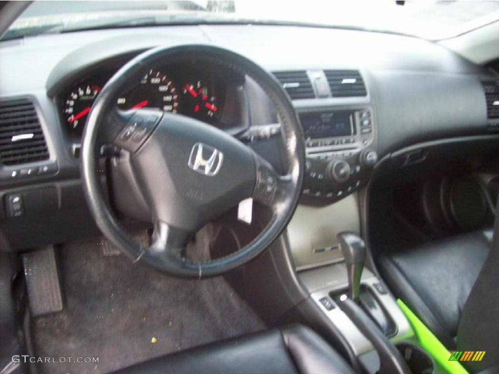 2006 Accord EX-L Coupe - Nighthawk Black Pearl / Gray photo #5