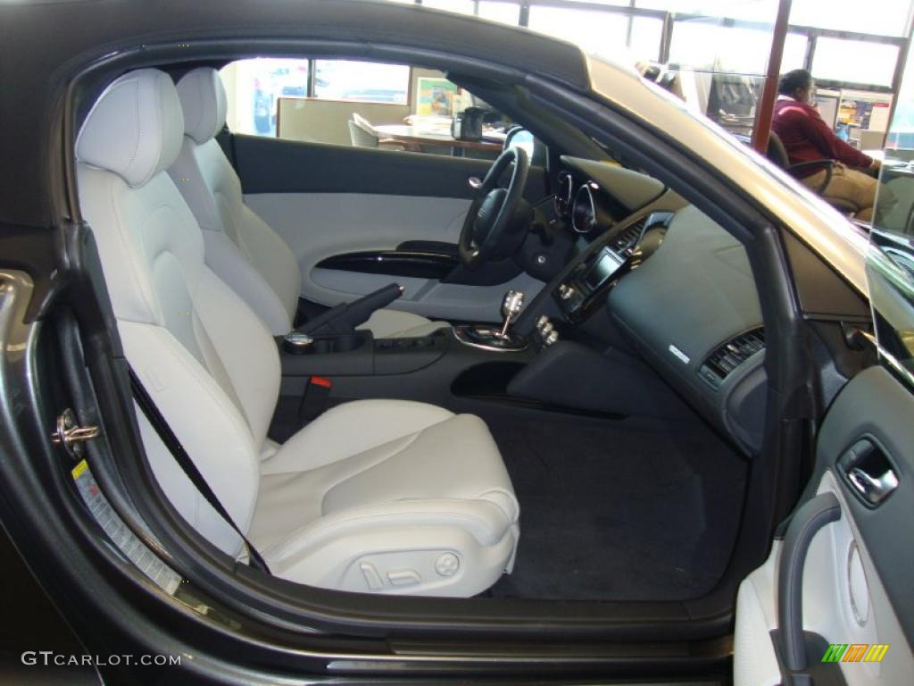 Titanium Grey Nappa Leather Interior 2011 Audi R8 Spyder 5.2 FSI quattro Photo #37936598