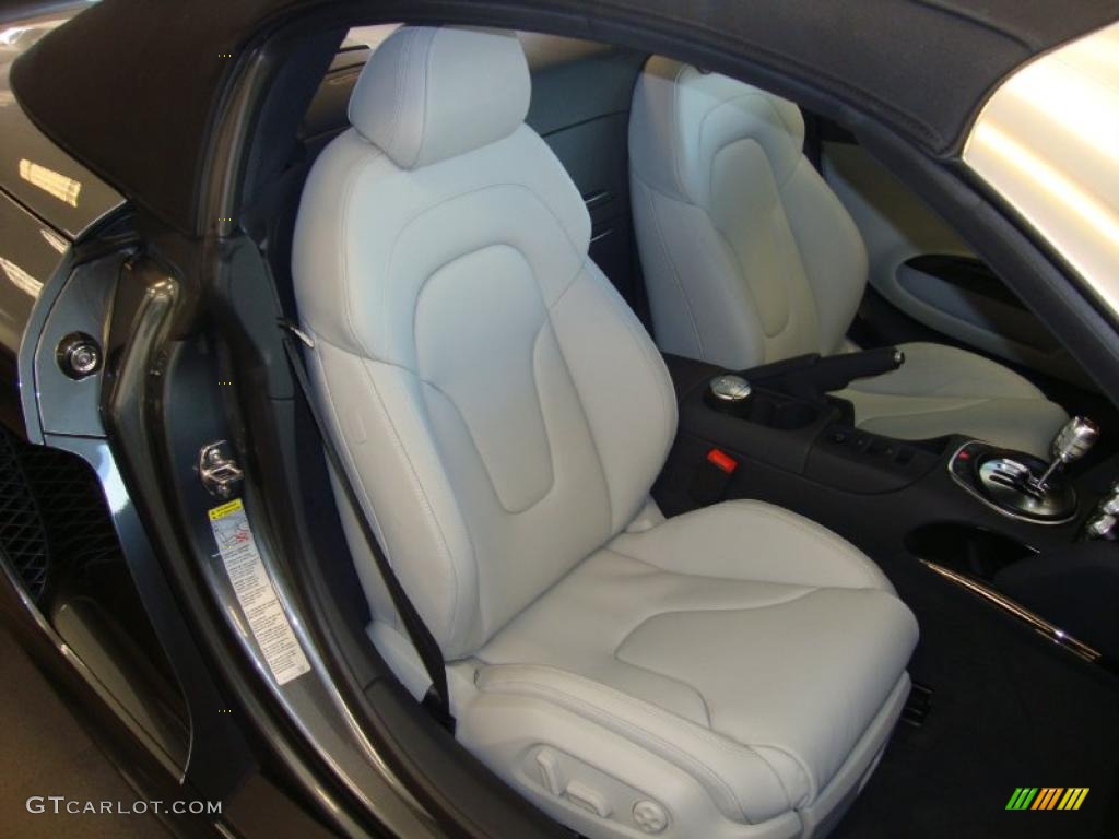 Titanium Grey Nappa Leather Interior 2011 Audi R8 Spyder 5.2 FSI quattro Photo #37936630
