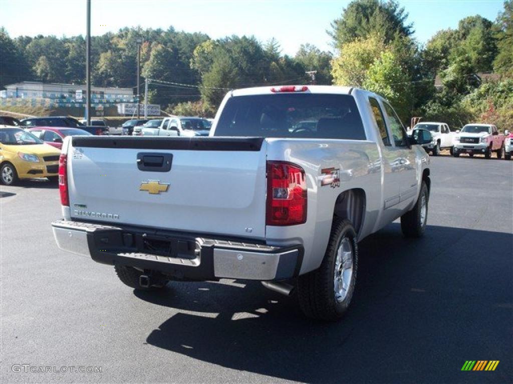 2011 Silverado 1500 LT Extended Cab 4x4 - Sheer Silver Metallic / Ebony photo #6