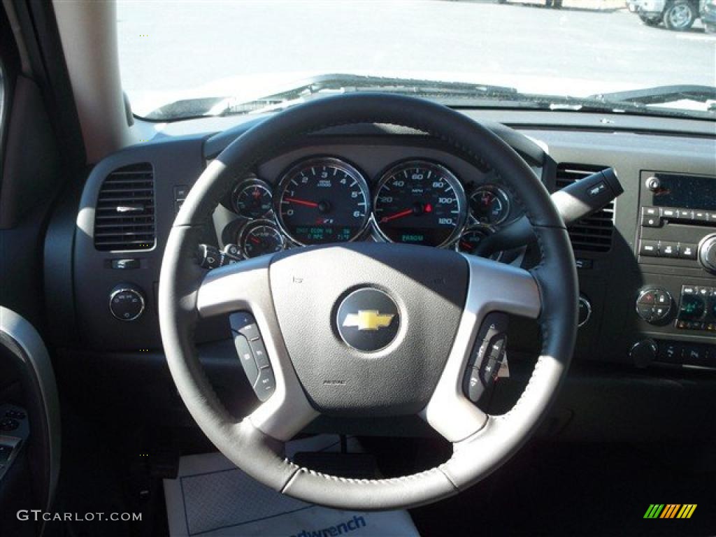 2011 Silverado 1500 LT Extended Cab 4x4 - Sheer Silver Metallic / Ebony photo #15