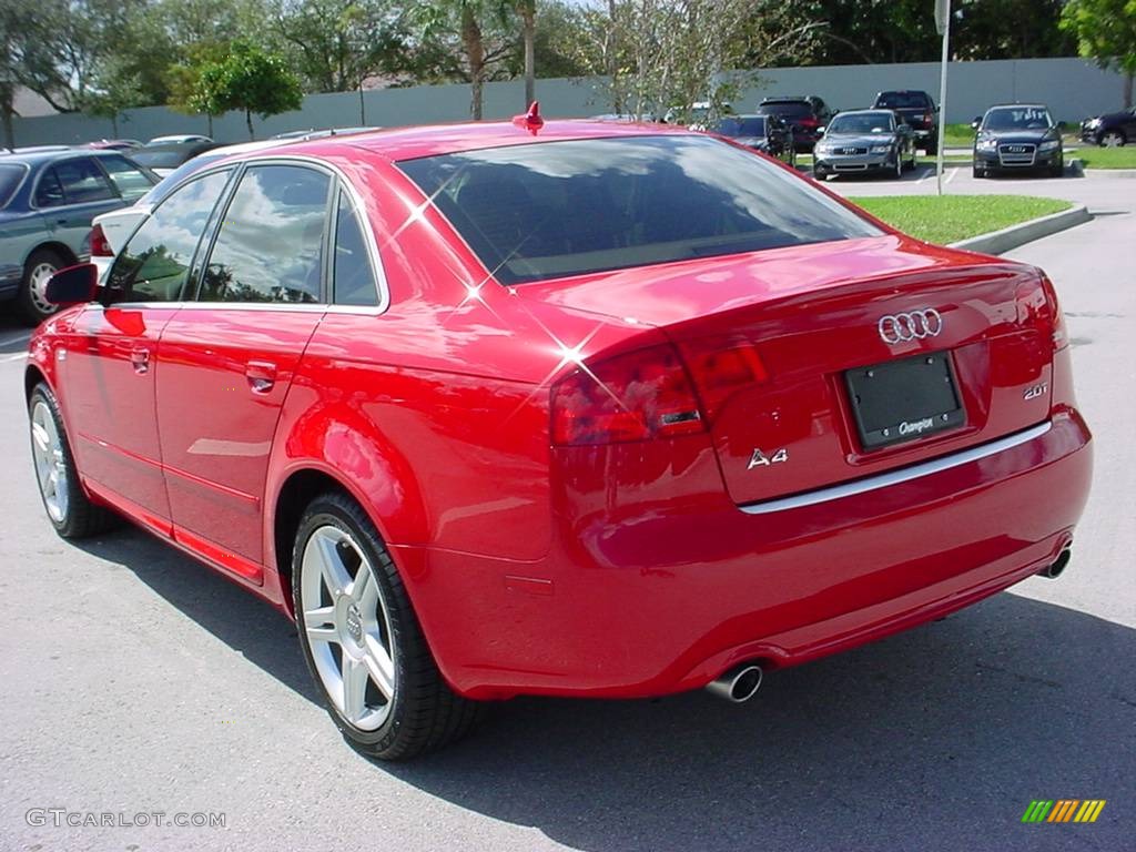 2008 A4 2.0T Special Edition Sedan - Brilliant Red / Beige photo #3