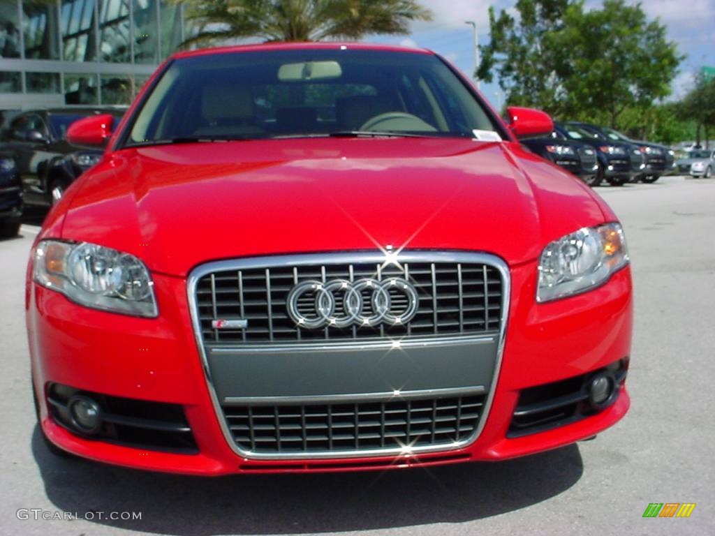 2008 A4 2.0T Special Edition Sedan - Brilliant Red / Beige photo #8