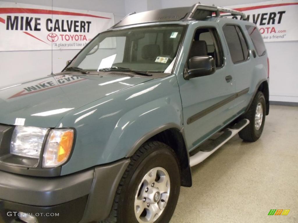 2001 Xterra XE V6 - Mineral Blue Metallic / Dusk Gray photo #8