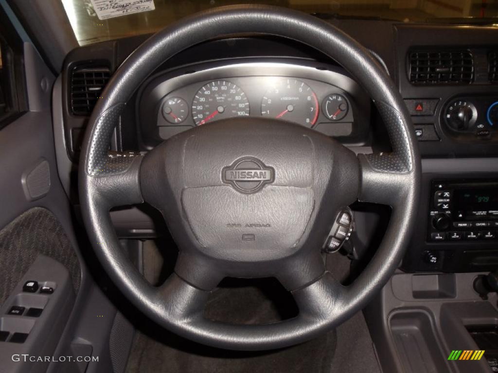 2001 Nissan Xterra XE V6 Dusk Gray Steering Wheel Photo #37944539