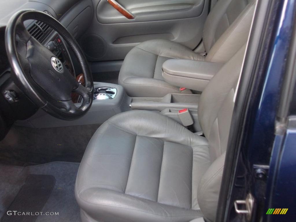 2000 Passat GLS V6 Sedan - Indigo Blue Pearl Metallic / Grey photo #4