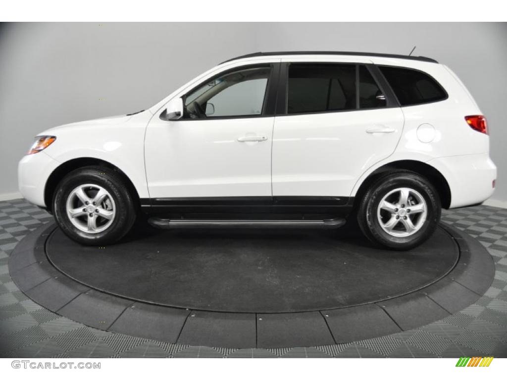 Powder White Pearl 2008 Hyundai Santa Fe GLS 4WD Exterior Photo #37944763