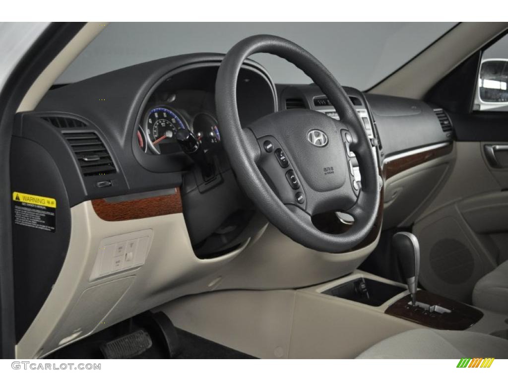 Beige Interior 2008 Hyundai Santa Fe GLS 4WD Photo #37944807