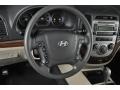Beige 2008 Hyundai Santa Fe GLS 4WD Steering Wheel
