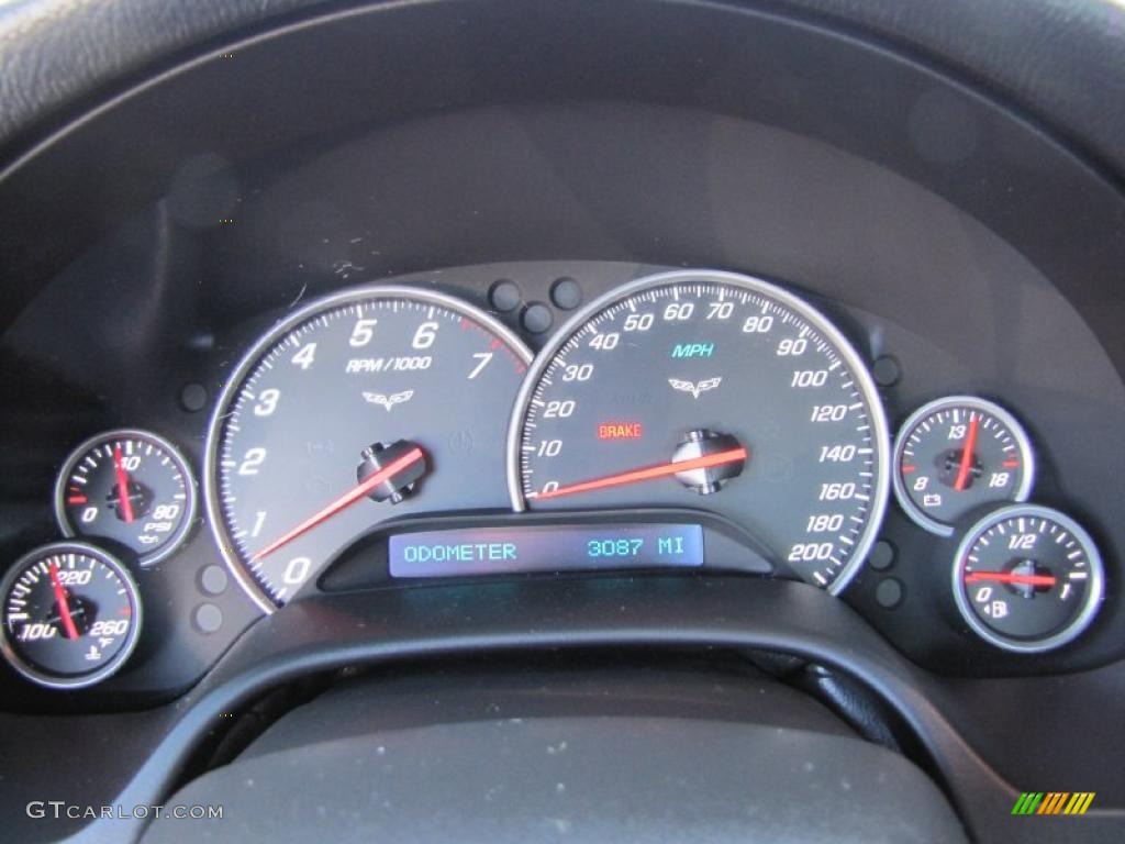2008 Chevrolet Corvette Coupe Gauges Photo #37946912