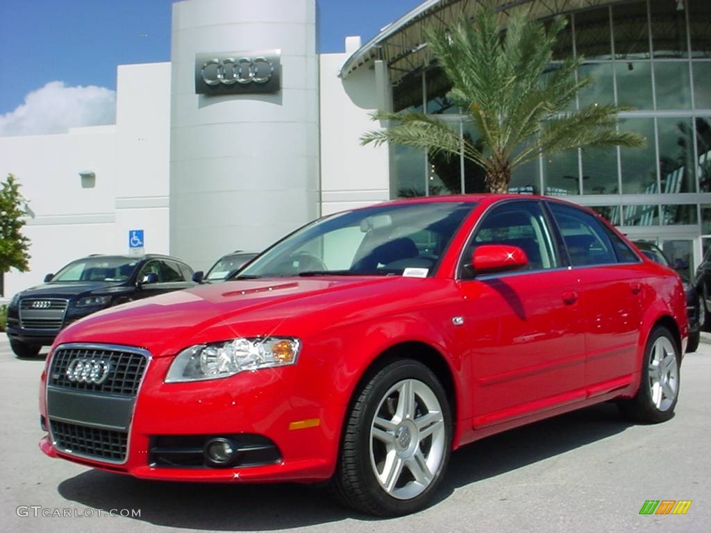 2008 A4 2.0T Special Edition Sedan - Brilliant Red / Black photo #1