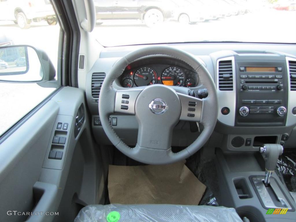 2011 Nissan Frontier SV Crew Cab Steel Steering Wheel Photo #37947416