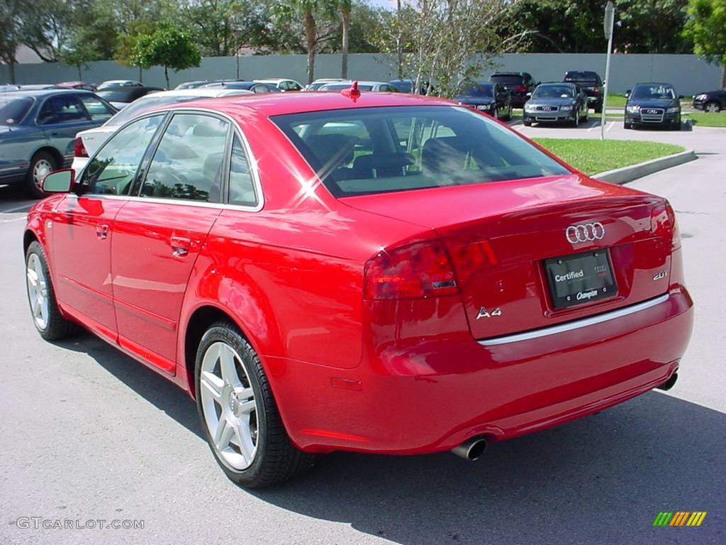 2008 A4 2.0T Special Edition Sedan - Brilliant Red / Black photo #3