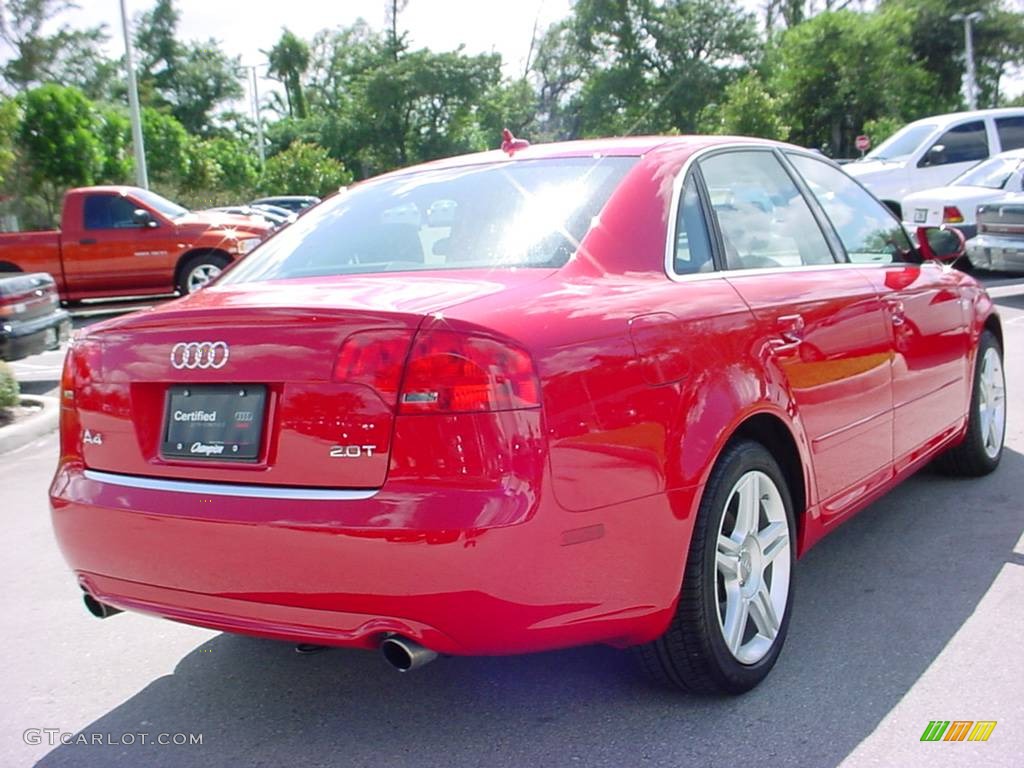 2008 A4 2.0T Special Edition Sedan - Brilliant Red / Black photo #5