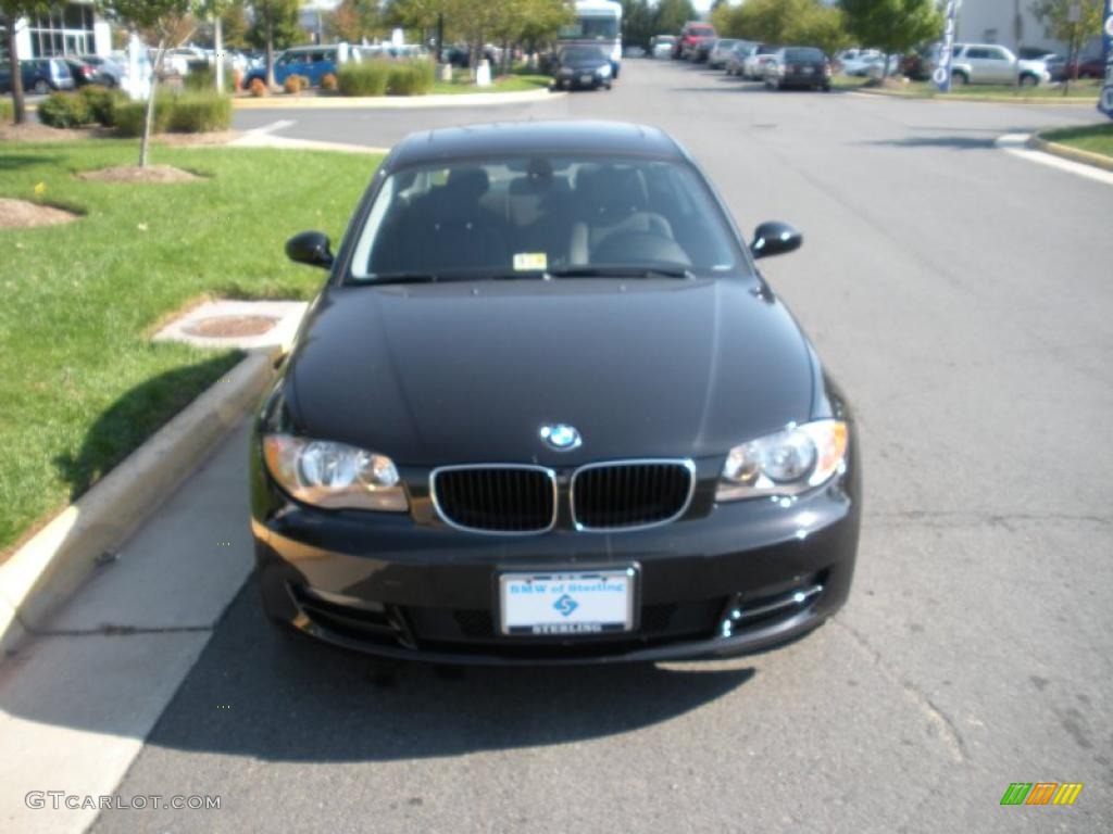 2009 1 Series 128i Coupe - Jet Black / Black photo #1