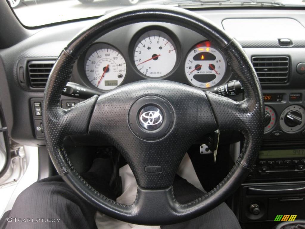 2001 Toyota MR2 Spyder Roadster Black Steering Wheel Photo #37949832