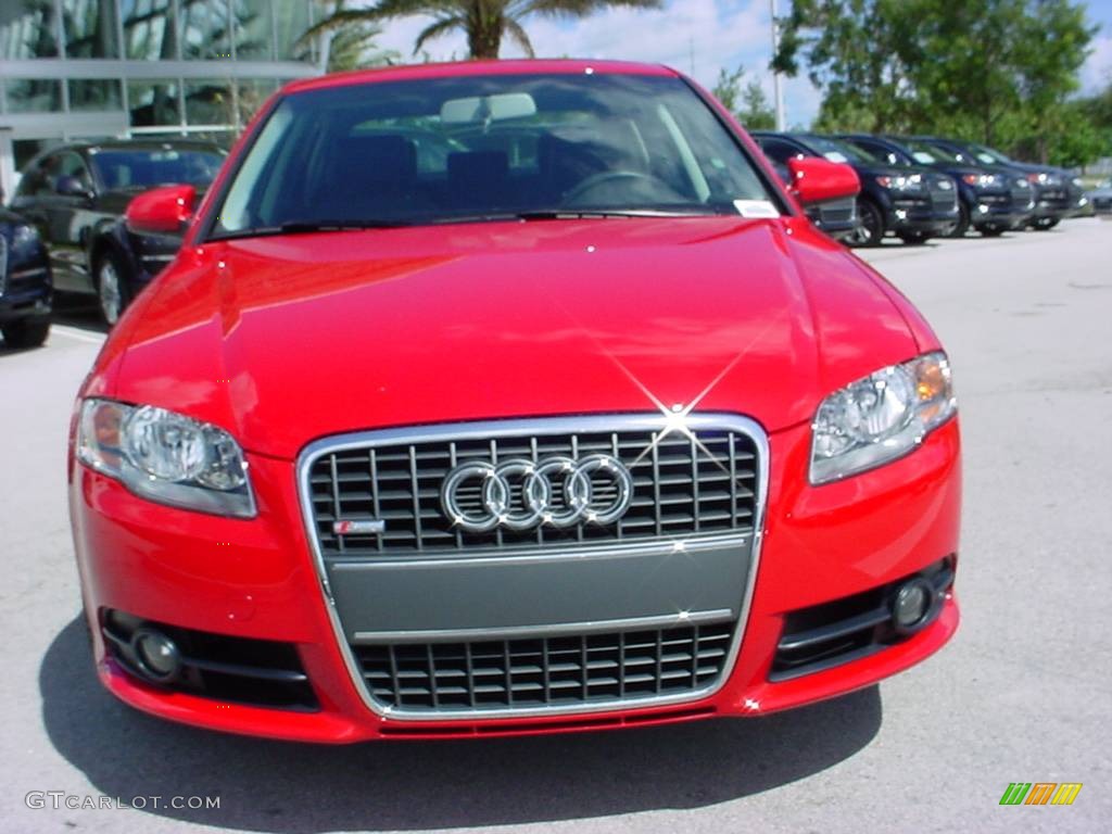 2008 A4 2.0T Special Edition Sedan - Brilliant Red / Black photo #8