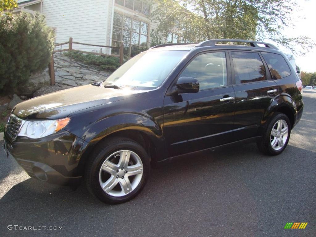 2009 Forester 2.5 X Limited - Obsidian Black Pearl / Black photo #2