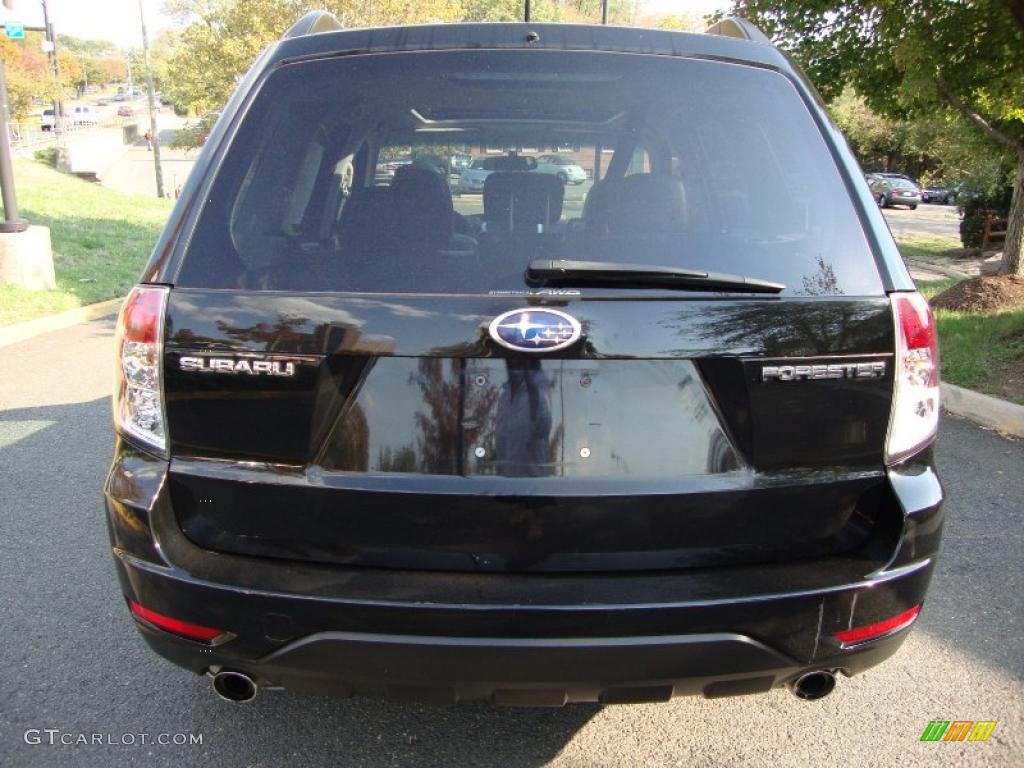 2009 Forester 2.5 X Limited - Obsidian Black Pearl / Black photo #6