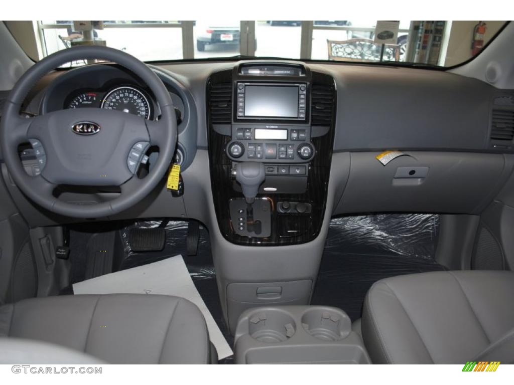 2011 Kia Sedona EX Gray Dashboard Photo #37951072
