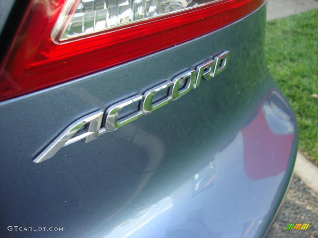 2007 Accord EX Coupe - Cool Blue Metallic / Gray photo #4