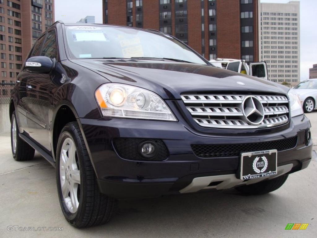 Capri Blue Metallic 2008 Mercedes-Benz ML 350 4Matic Exterior Photo #37953860