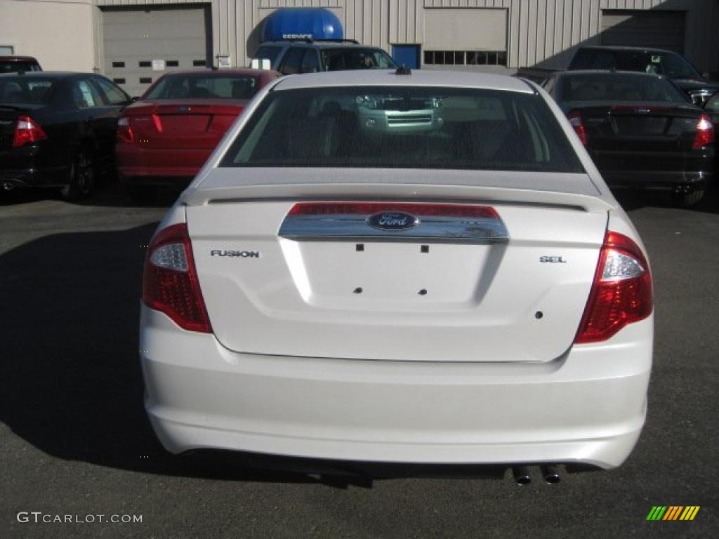 2011 Fusion SEL - White Platinum Tri-Coat / Charcoal Black photo #4