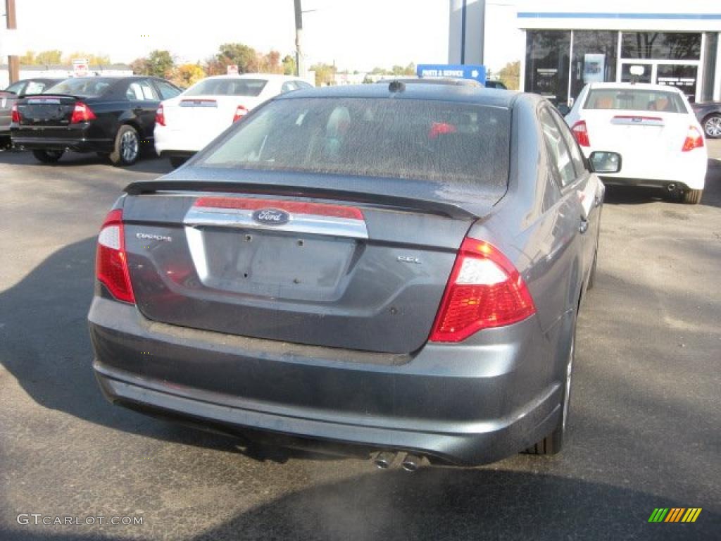 2011 Fusion SEL - Steel Blue Metallic / Charcoal Black photo #4