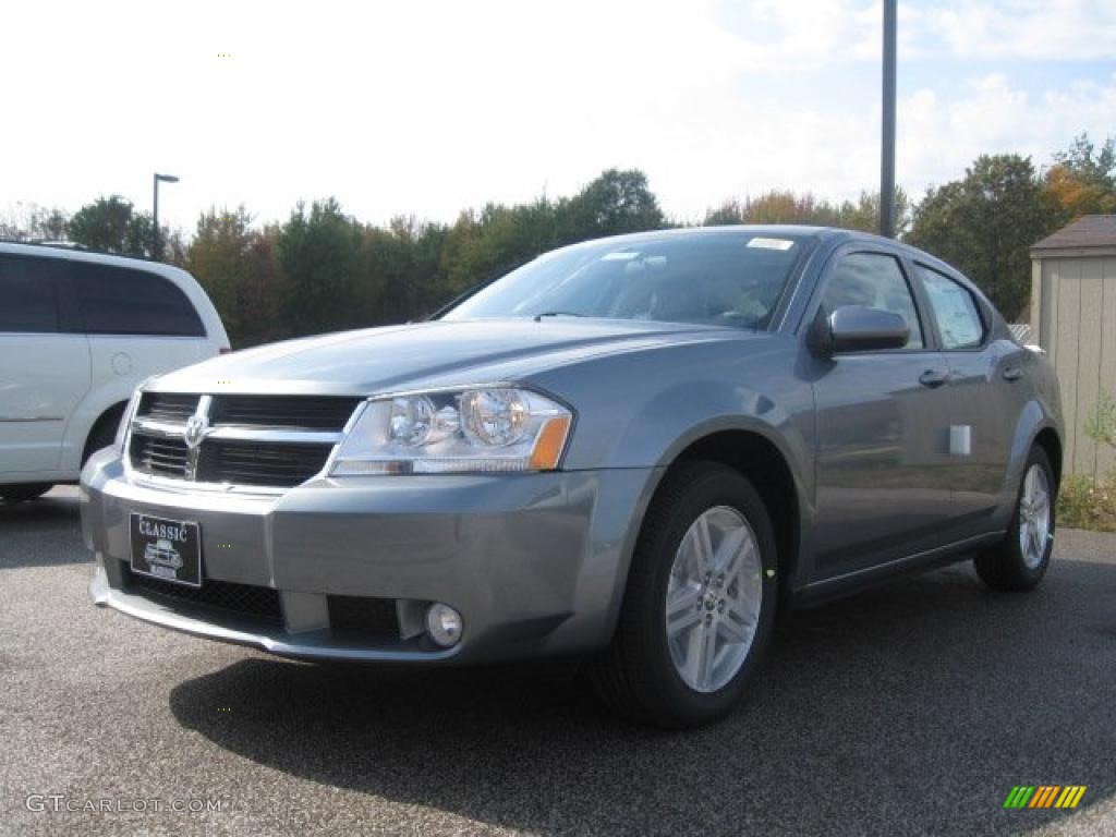 Silver Steel Metallic Dodge Avenger