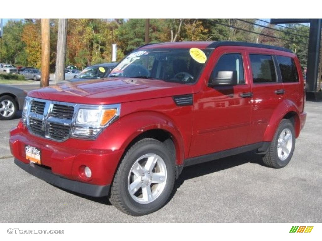 2007 Nitro SLT 4x4 - Inferno Red Crystal Pearl / Dark Slate Gray/Light Slate Gray photo #1