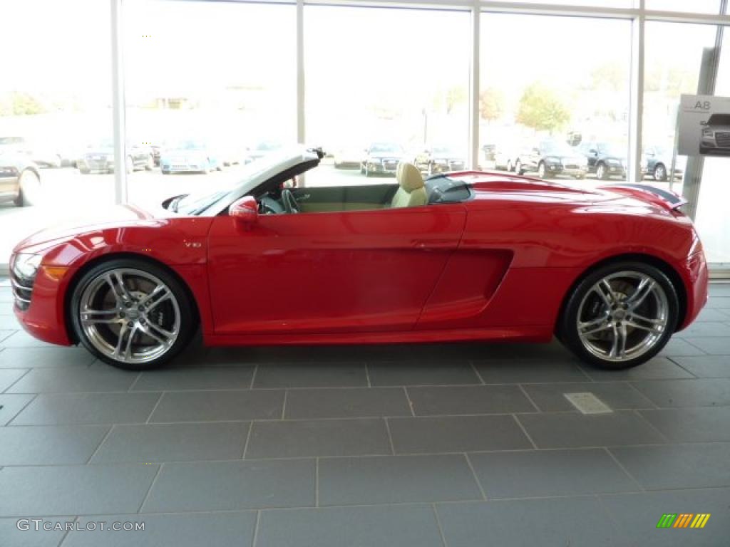 Brilliant Red 2011 Audi R8 Spyder 5.2 FSI quattro Exterior Photo #37956652