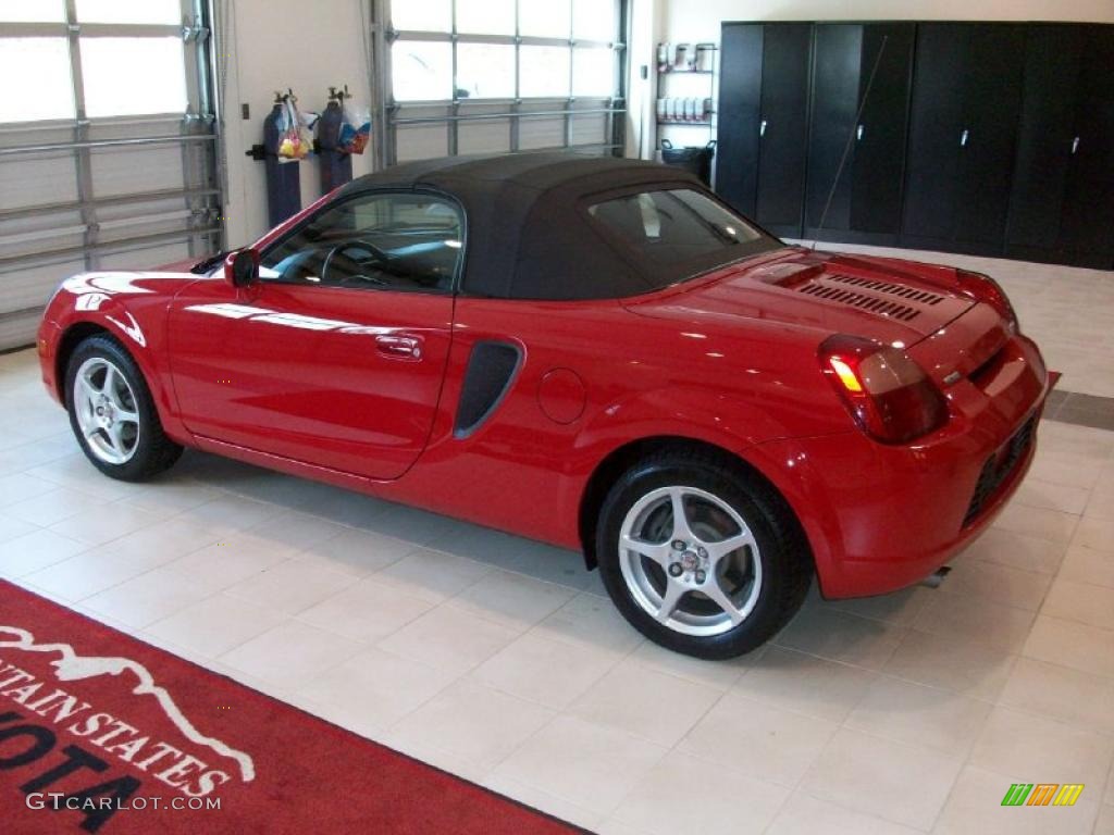 2002 MR2 Spyder Roadster - Absolutely Red / Black photo #2