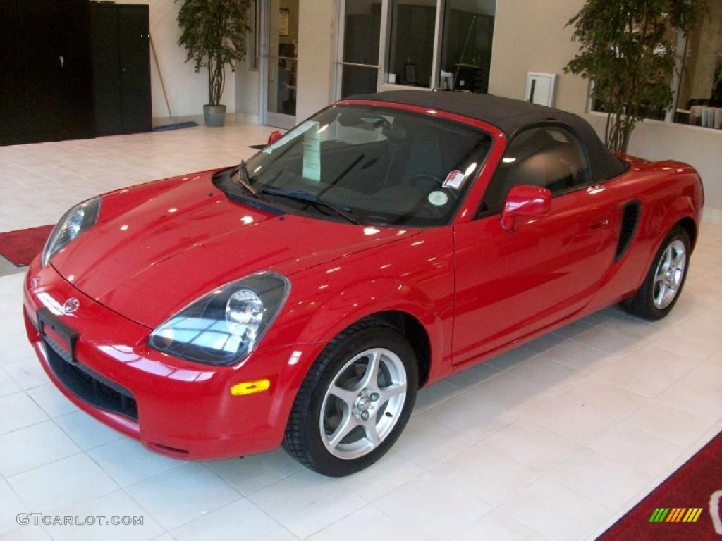 2002 MR2 Spyder Roadster - Absolutely Red / Black photo #3
