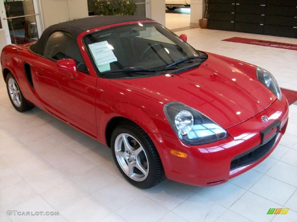 2002 MR2 Spyder Roadster - Absolutely Red / Black photo #4