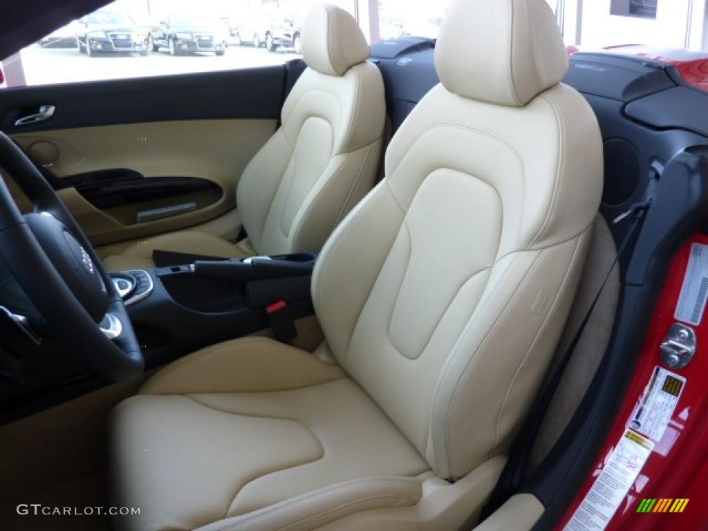 Luxor Beige Nappa Leather Interior 2011 Audi R8 Spyder 5.2 FSI quattro Photo #37956796