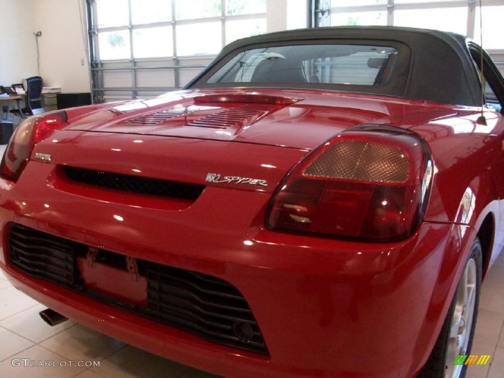 2002 MR2 Spyder Roadster - Absolutely Red / Black photo #13