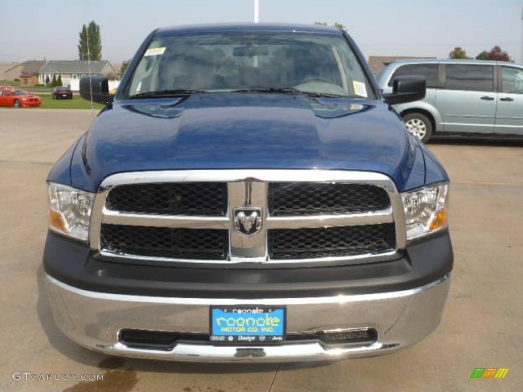 2011 Ram 1500 ST Quad Cab - Deep Water Blue Pearl / Dark Slate Gray/Medium Graystone photo #4