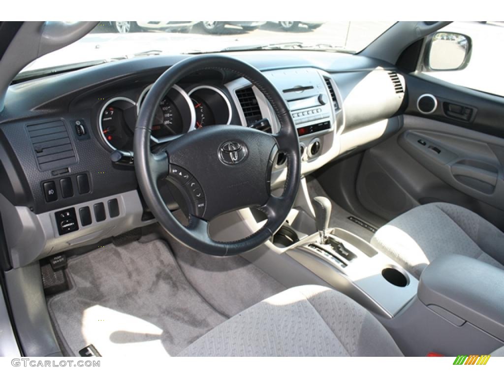 Graphite Gray Interior 2008 Toyota Tacoma V6 Double Cab 4x4 Photo #37959000