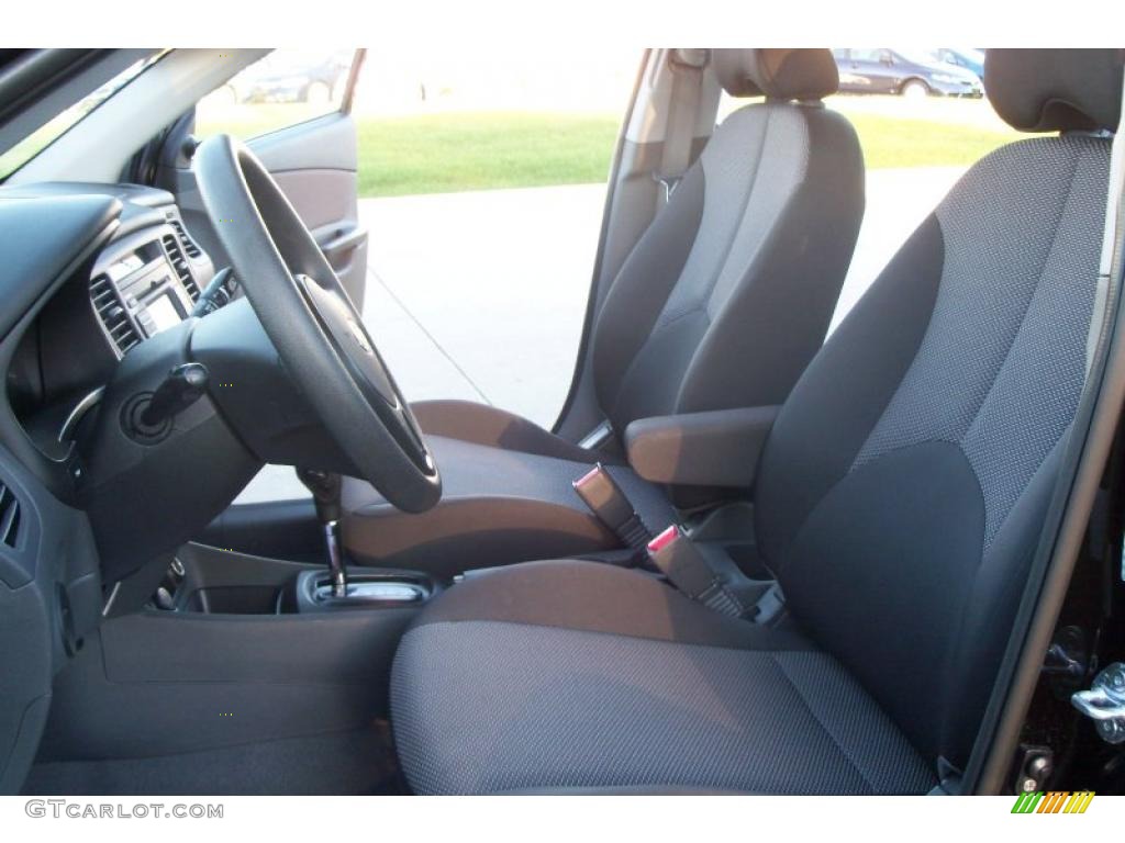 Gray Interior 2010 Kia Rio LX Sedan Photo #37959704