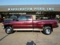 2000 Dark Garnet Red Pearl Dodge Ram 3500 SLT Extended Cab 4x4 Dually #37946102