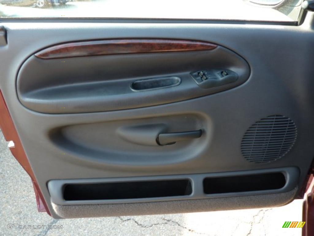 2000 Ram 3500 SLT Extended Cab 4x4 Dually - Dark Garnet Red Pearl / Agate photo #12