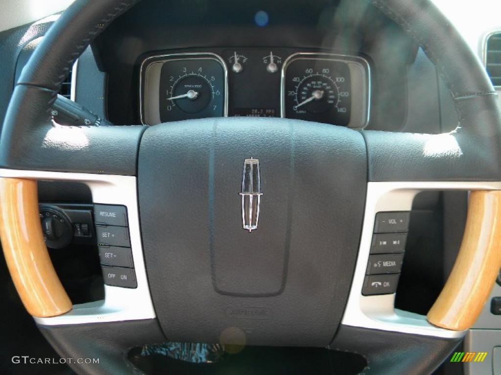 2010 Lincoln MKX FWD Charcoal Black Steering Wheel Photo #37960316