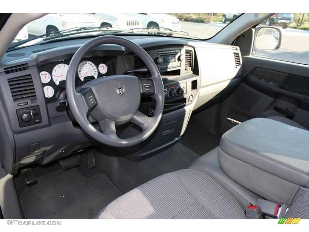 Medium Slate Gray Interior 2008 Dodge Ram 1500 ST Regular Cab Photo #37960465