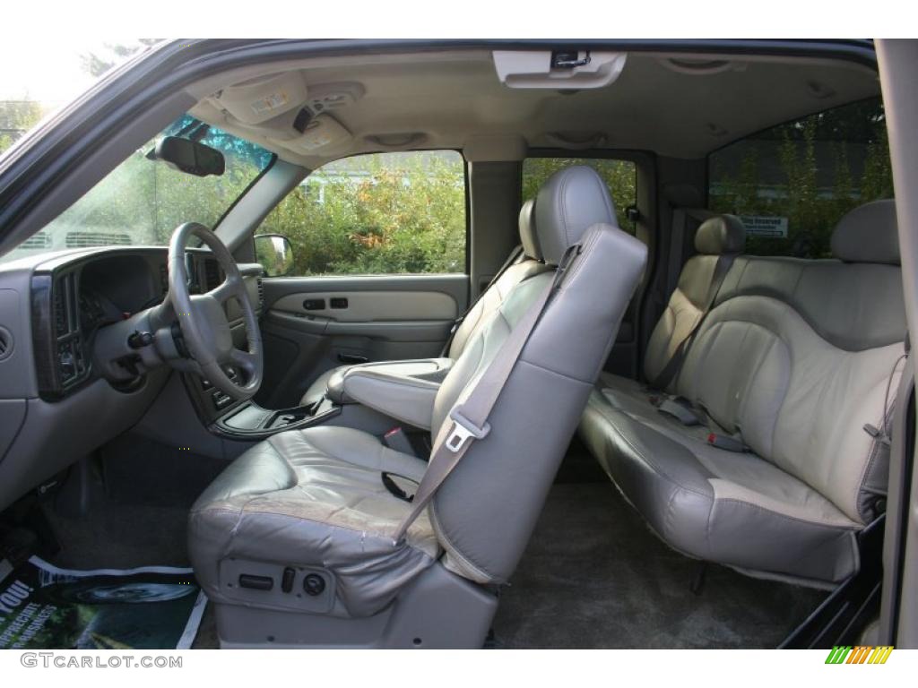 Stone Gray Interior 2002 GMC Sierra 1500 Denali Extended Cab 4WD Photo #37961016