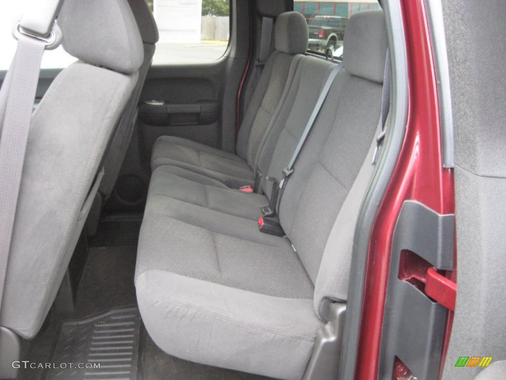 Ebony Interior 2008 GMC Sierra 1500 SLE Extended Cab Photo #37961356