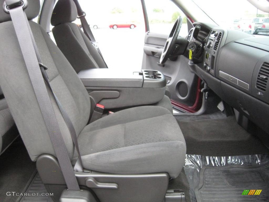 Ebony Interior 2008 GMC Sierra 1500 SLE Extended Cab Photo #37961388