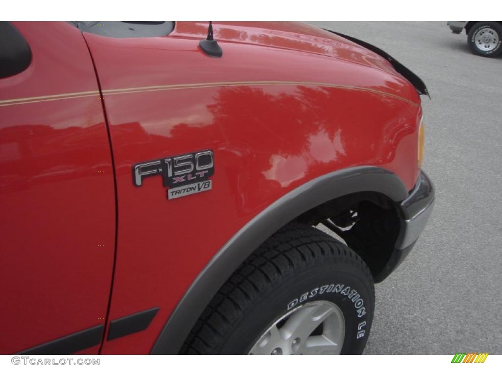 2003 F150 FX4 Regular Cab 4x4 - Bright Red / Medium Graphite Grey photo #10