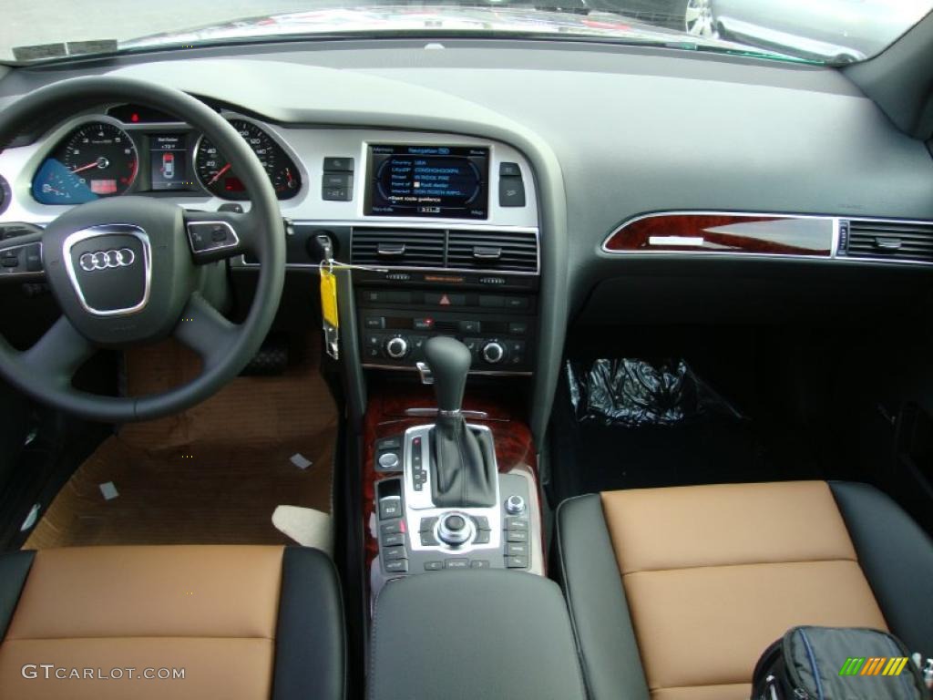 2011 Audi A6 3.0T quattro Sedan Amaretto/Black Dashboard Photo #37963533