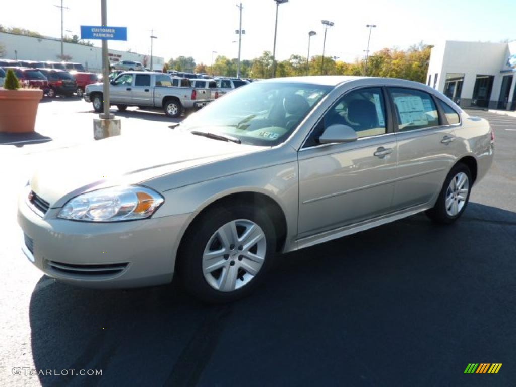 2011 Impala LS - Gold Mist Metallic / Ebony photo #3