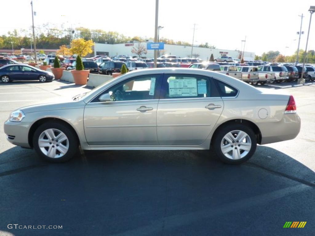 2011 Impala LS - Gold Mist Metallic / Ebony photo #4